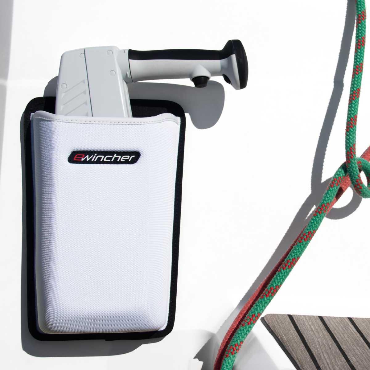 Winch handle pocket
